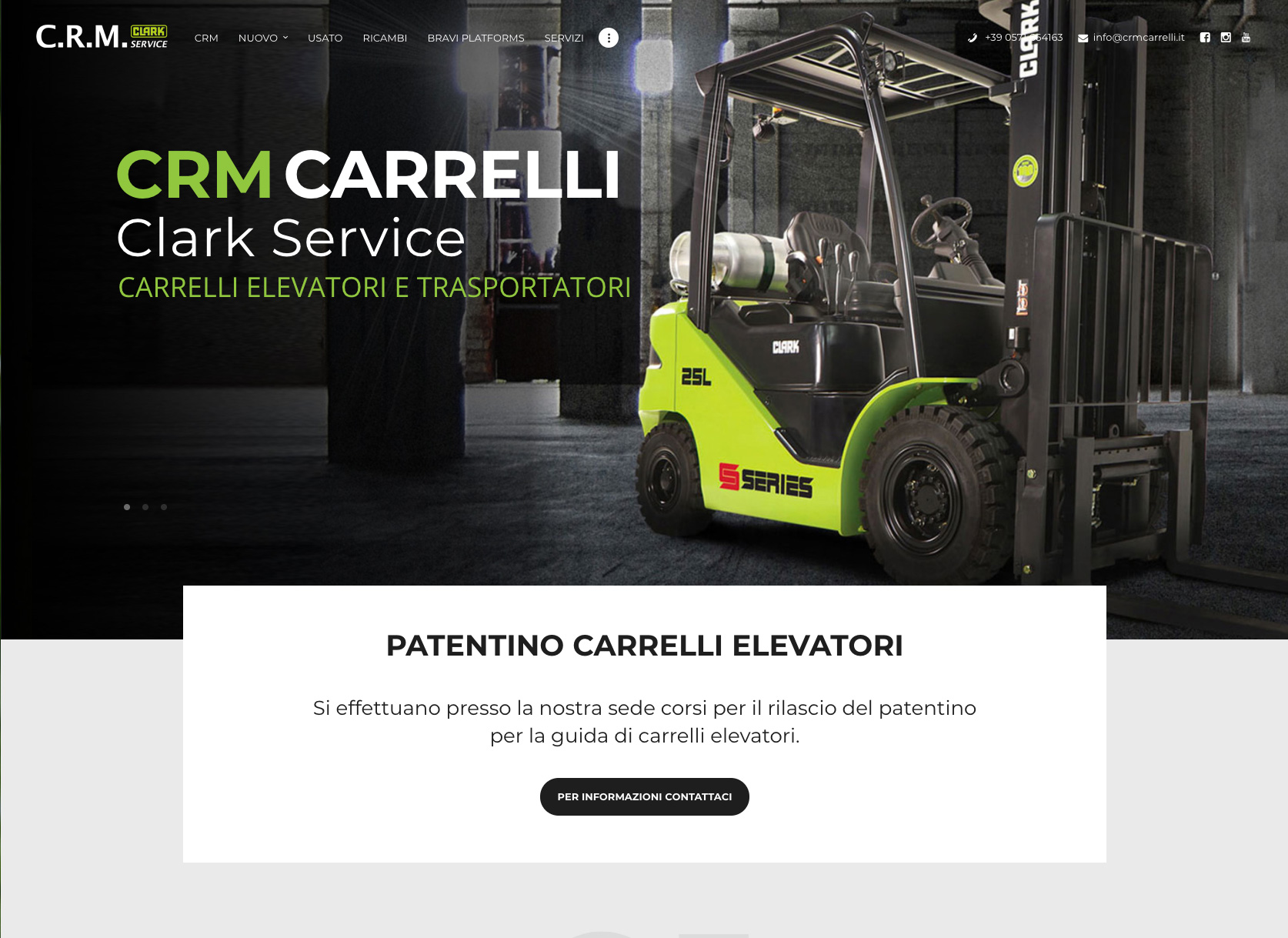 Sito web Wordpress CRM carrelli