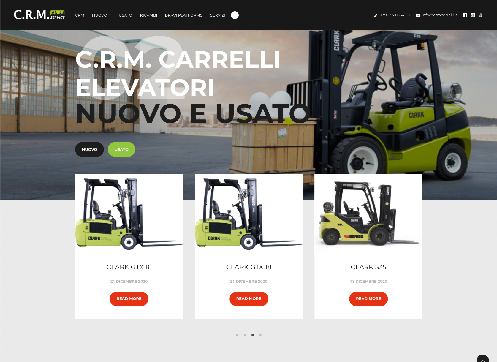 Sito web Wordpress CRM carrelli by SG Consulting