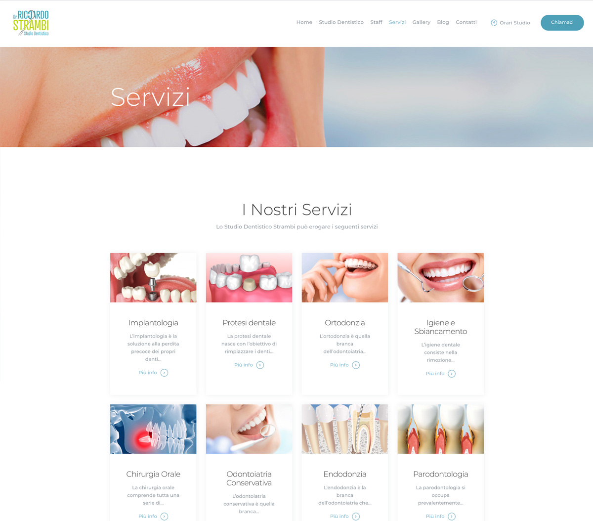 SG Consulting realizzazione sito web studio dentistico
