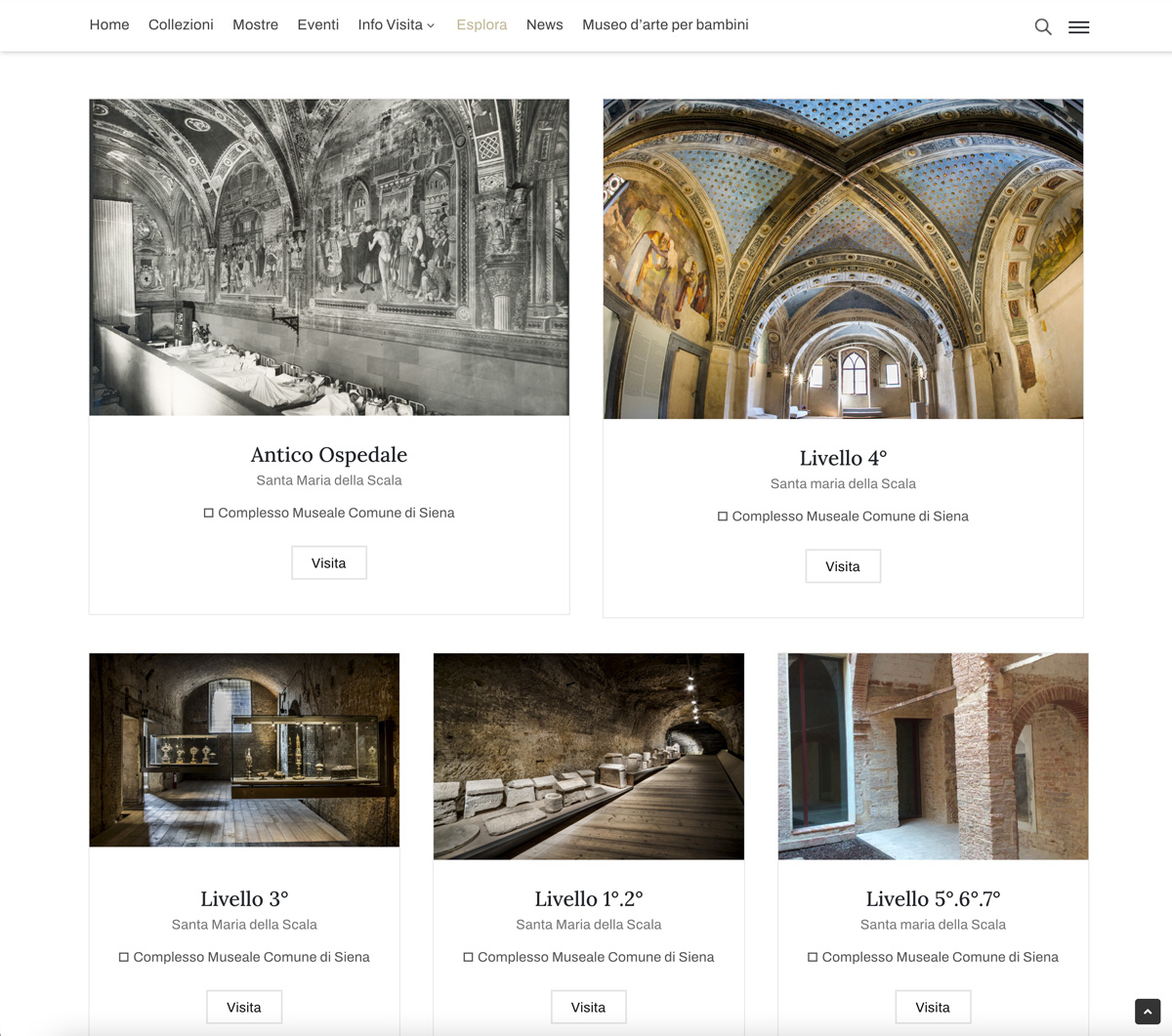 Sito Web Santa Maria della Scala by SG Consulting