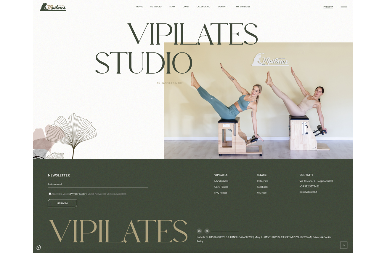 SG Consulting Sito Web VIpilates Studio Poggibonsi